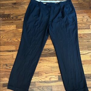 Alan Flusser Navy Men's Dress Trousers